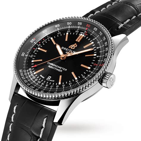 breitling navitimer automatic 41 black|Breitling Navitimer 41mm watch.